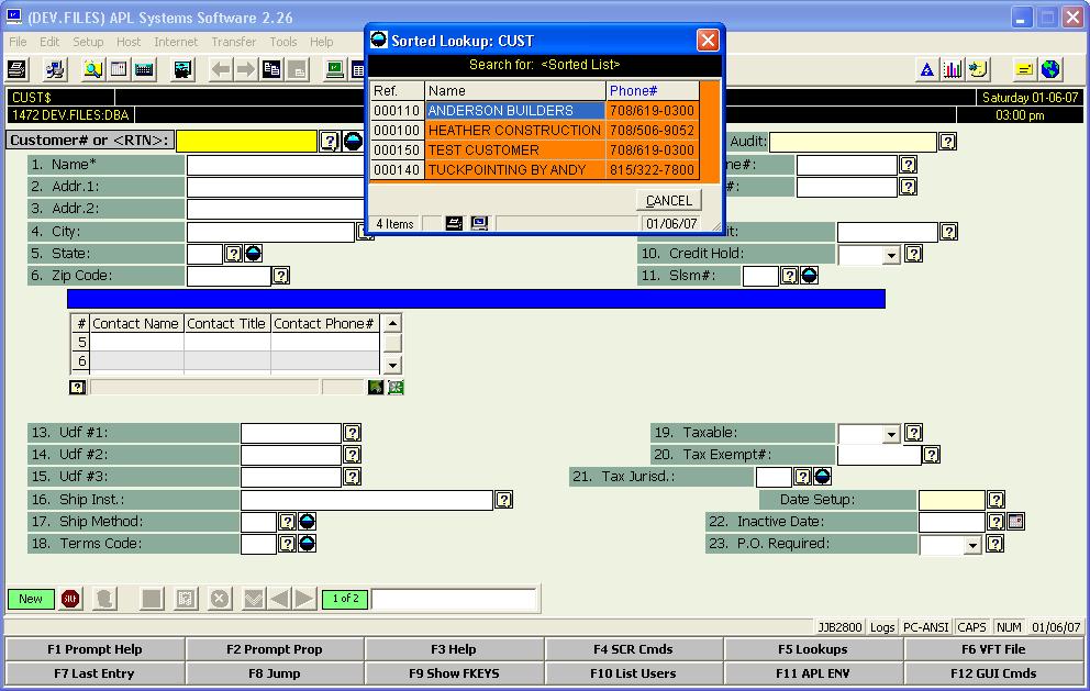 GUI B-Tree Lookup